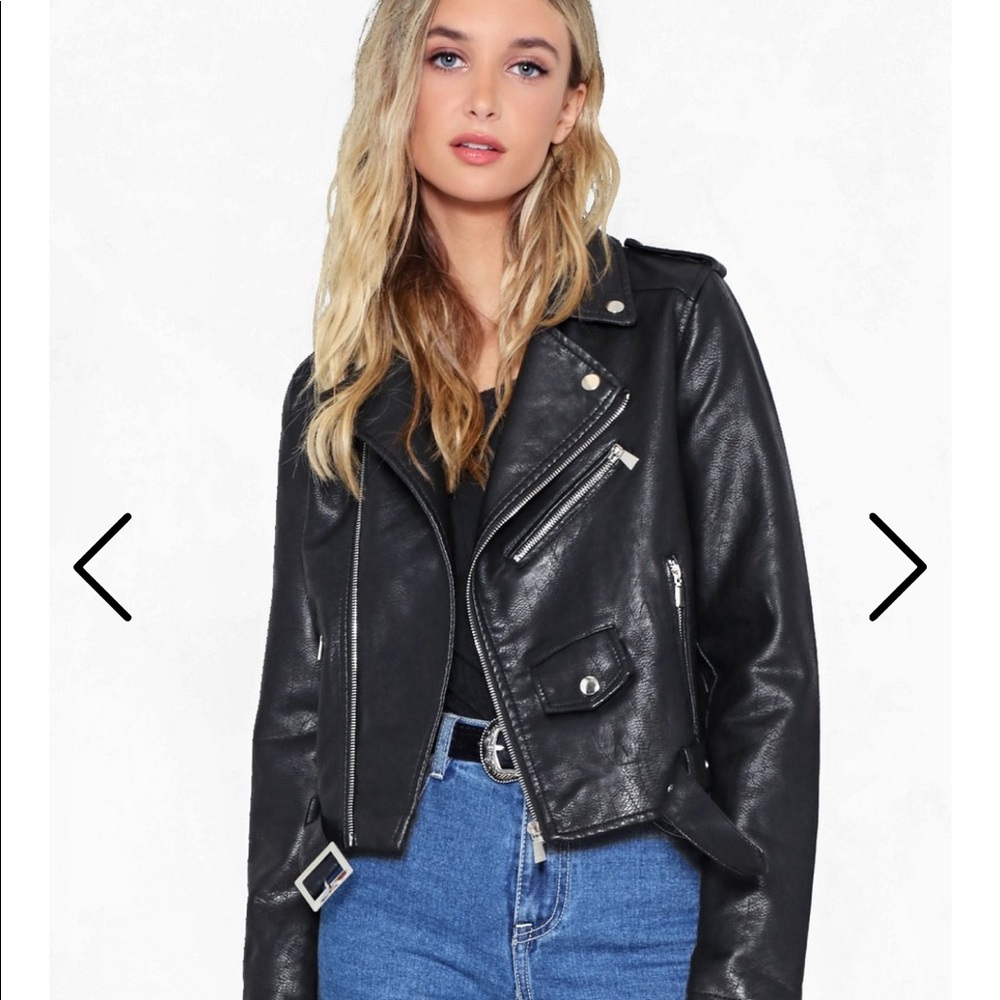 Nasty Gal faux Leather Jacket
